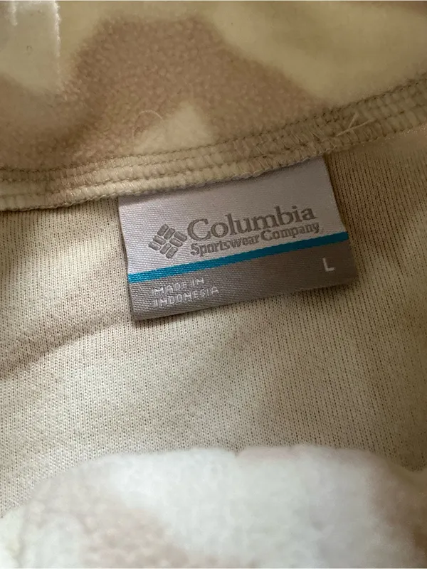 Plum is pine ridge half zip fleece pullover white camo print size large - Image 4