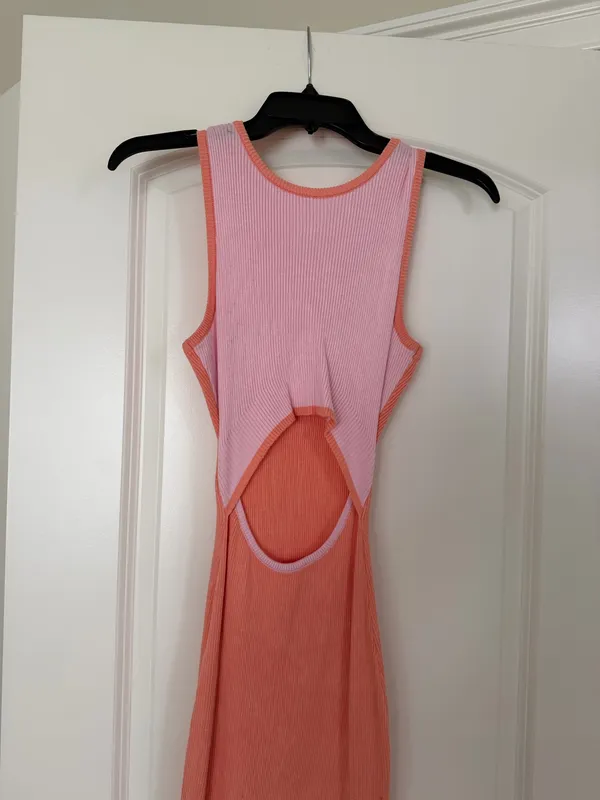 Amazon Orange and Pink Dress - Image 2
