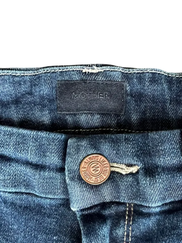 Mother Denim Women’s The Looker Switch It Up Dark Wash Crop Skinny Jeans Size 28 - Image 4