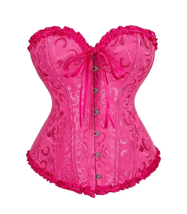 Overbust Bustier Bodyshaper Pink Size M - Image 2