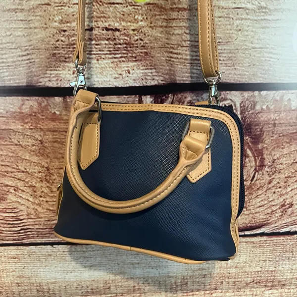 Giani Bernini Womens Faux Leather Crossbody Convertible Dome Handbag Purse - Image 5