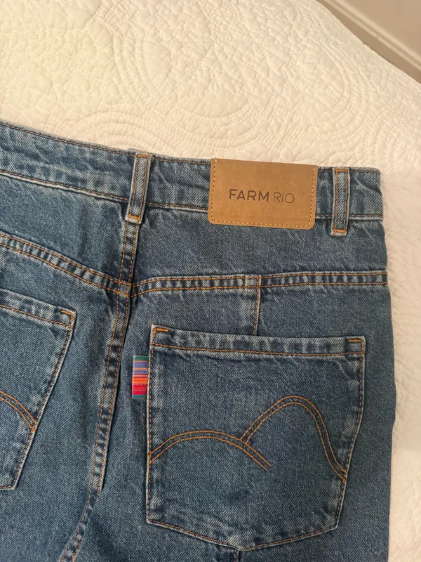 Farm Rio Denim Midi Skirt - Image 3