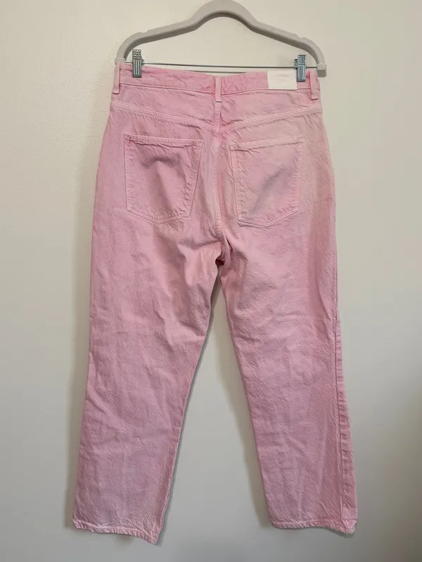 Zara Light Pink Straight Leg Jeans Size 10 Women’s Denim - Image 6