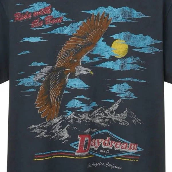 DAYDREAMER MFG Co Tour Tee in Vintage Black Size Small New with Tag - Image 9