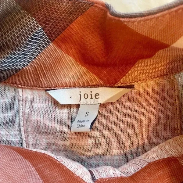 Joie Cider Dia Plaid Long Sleeve Top - Image 3