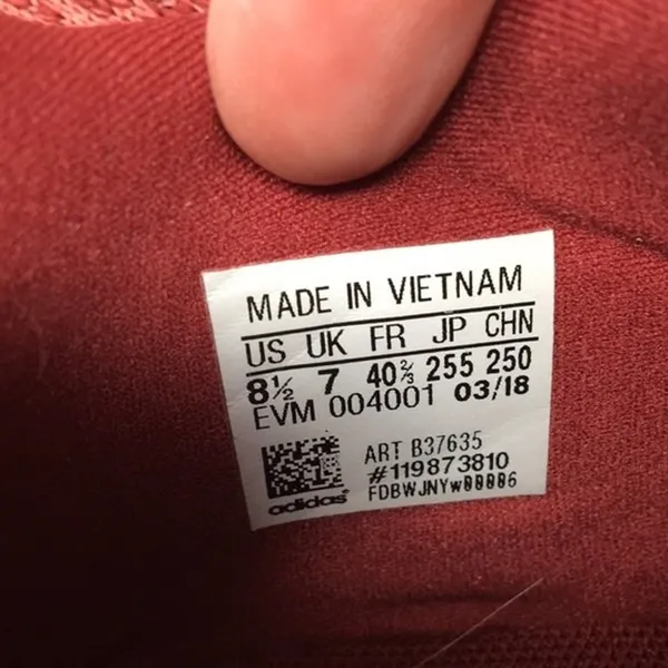 Adidas Women’s Prophere W Trace Maroon/Noble Maroon/Solar Red Sneakers Size 8.5 - Image 9