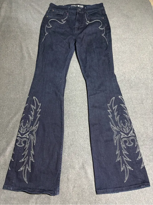 Idyllwind Womens Glenn Dark Wash High Rise Western Stretch Bootcut Jeans 8Wx34L - Image 4