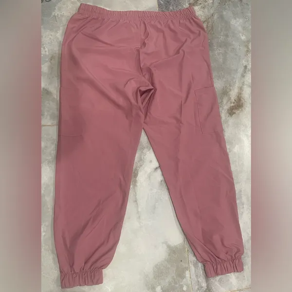 SCRUBAID Performance Pink Cargo Pants with Relaxed Fit and Matte Finish - Image 2
