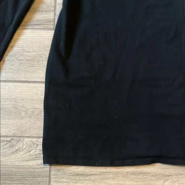 Black Ribbed Off-Shoulder Bodycon Dress - Image 3