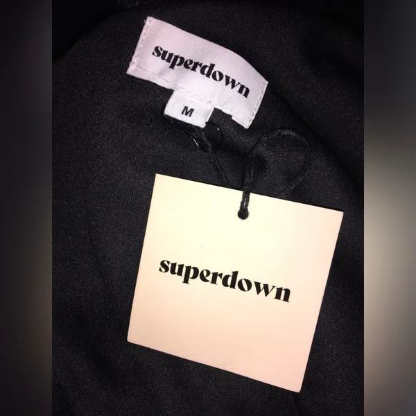 NWT Superdown Revolve Cecelia One Shoulder Sequin Feathers Mini Dress Formal - Image 7