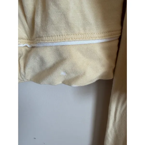 Eberjey Pajama Set Modal Womens S Yellow Gisele Long Sleeve Button Front Piping - Image 14