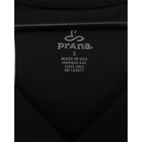 Prana Womens Black Racerback Yoga Tank‎ Top Size S Made in USA Activewear - Image 2
