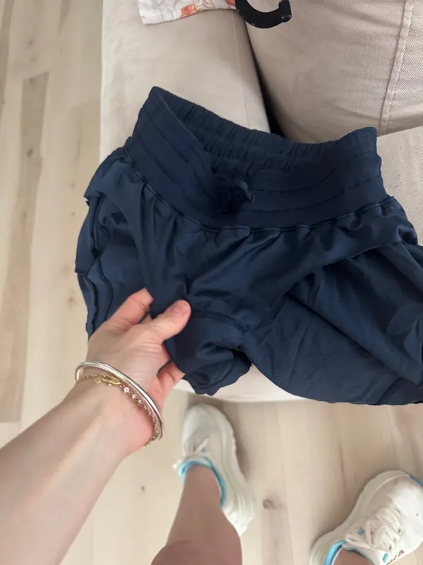 Lululemon Track That Shorts running *5" True Navy high rise pockets - Image 6