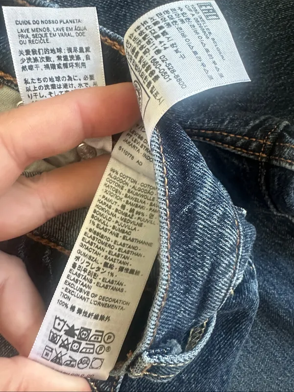 NWT Levi’s Premium 501 Original Crop Jeans Straight Leg Button Fly Sz W29 L26 - Image 11