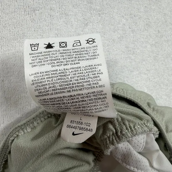 Nike Tempo Dri-FIT Running Shorts Women’s Large White Gray Lined Athletic - Image 5