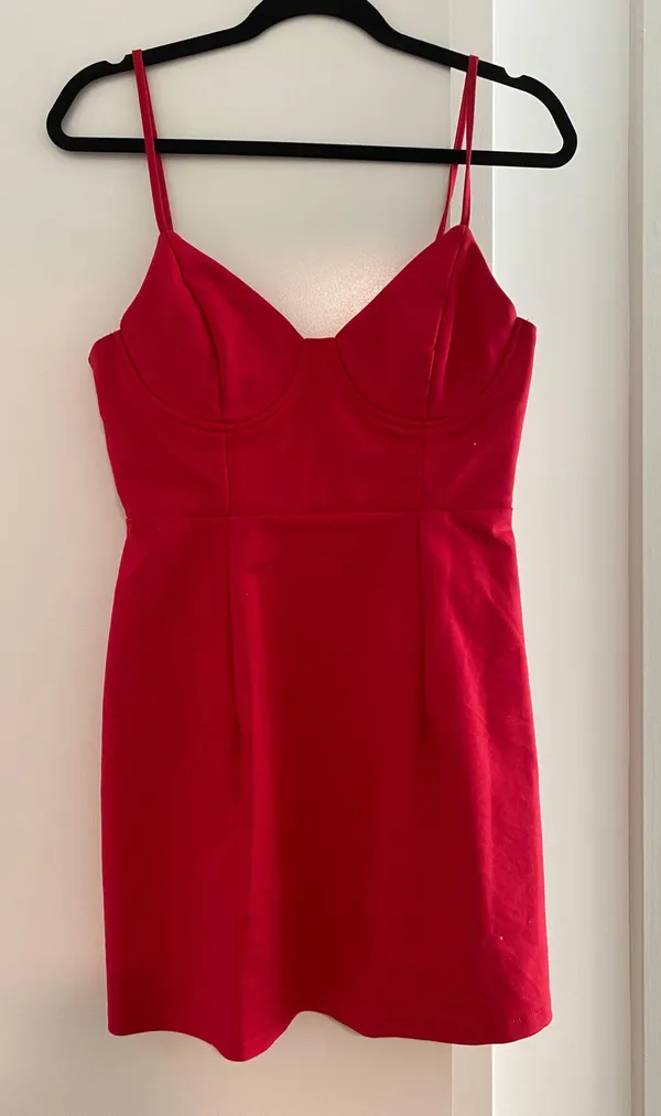 Princess Polly Novella Red Mini Dress - Image 4
