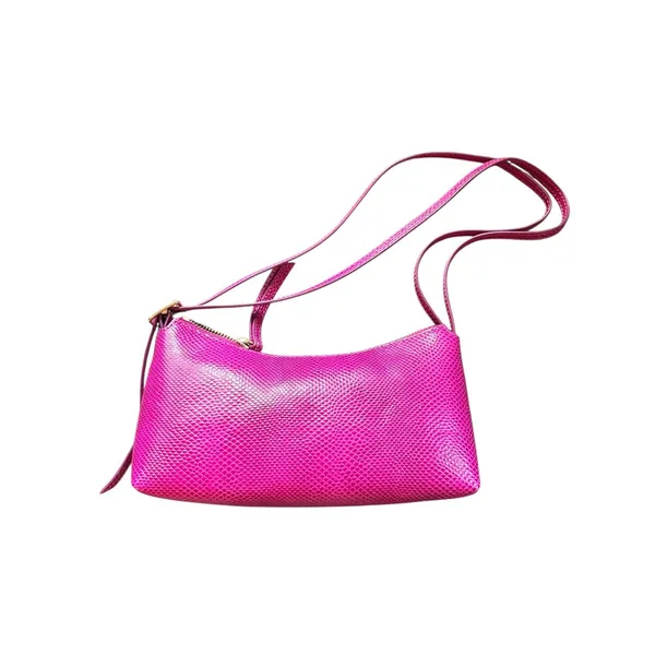 & OTHER STORIES Lizard Leather Shoulder Bag Pink‎ NWOT - Image 3