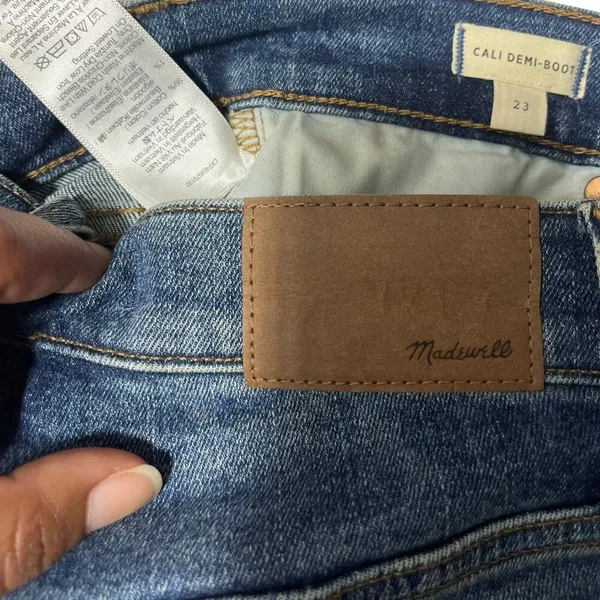 Madewell Cali Demi-Boot Jeans Women’s‎ Size 23 | High Rise Stretch Denim Blue - Image 6