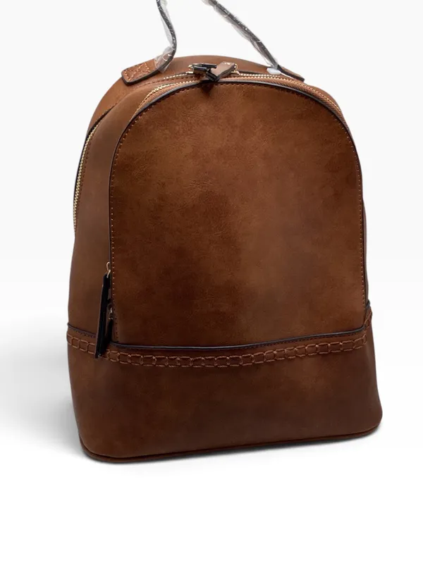 Jen & Co Brown Marty Vegan Backpack bag. - Image 6
