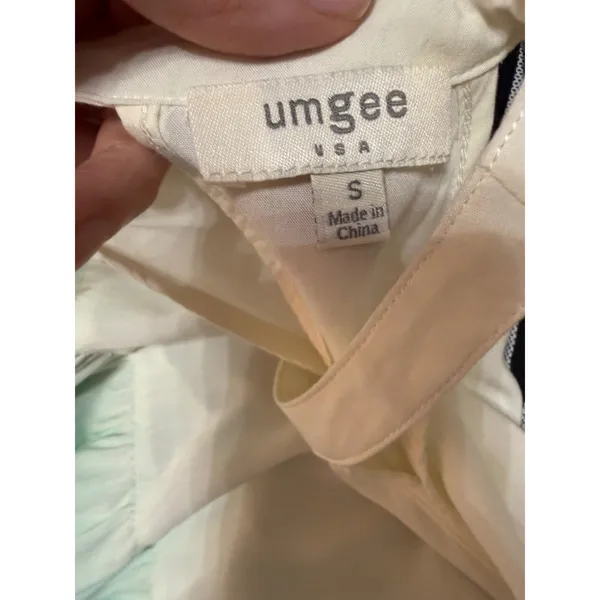 Umgee Ombre Tiered Swing Dress Blue Green Sleeveless Beachy Boho‎ Size S - Image 6