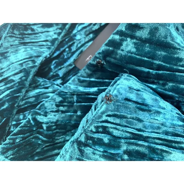 Revolve NBD XXS Abriel Mini Dress Velvet Teal NEW - Image 6