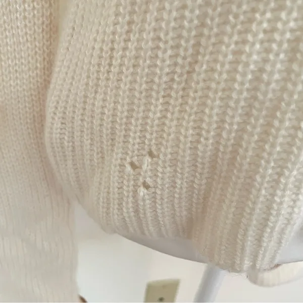 W. Cashmere Mock Neck Sweater 100% Cashmere Size Small - Image 6