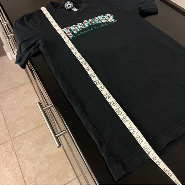 Thrasher Authentic Vintage graphic Tshirt, black, sz XS - Image 8