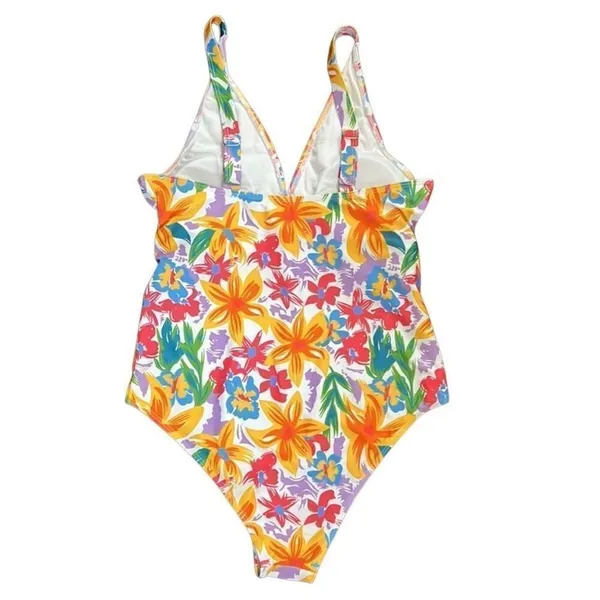 Mom Approved Floral One Piece Swimsuit Medium - Image 2