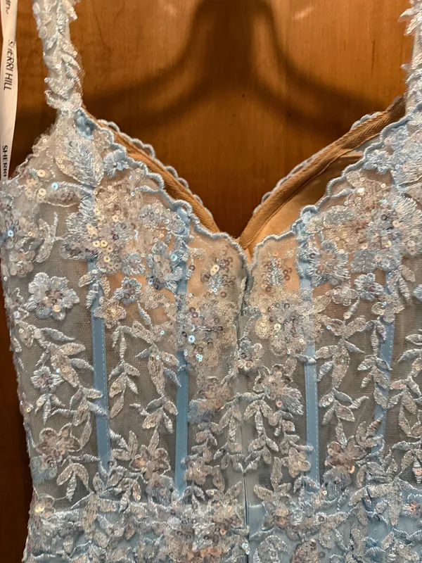 Sherri Hill Prom Dress Blue - Image 8