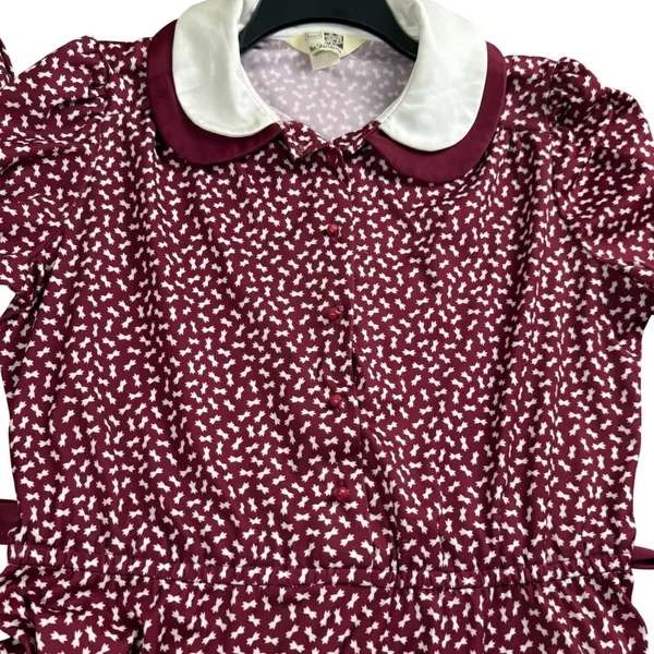 Sears The Shirtdress Dress Womens Medium Vintage 70s Peter Pan‎ Collar - Image 8