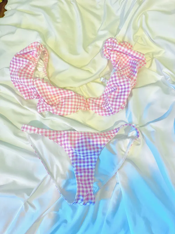Caroline Constas Pink Bikini Size XS - Image 3