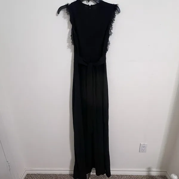 Altar’d State Black Lace V-neck Maxi Dress Women’s Size Small - Image 4
