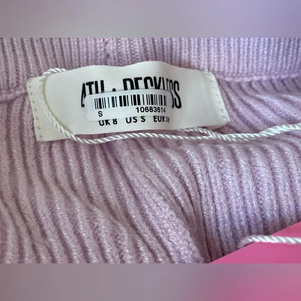 4TH‎ RECKLESS NWT Knit Set Pink Scorpios Trouser Size S and Crop Top Size M - Image 10