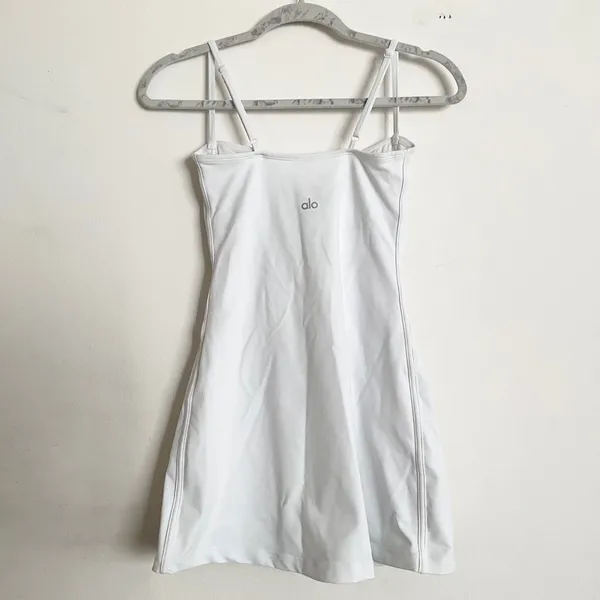 Alo Yoga Airbrush Streamlined Dress White/White XS - Image 10