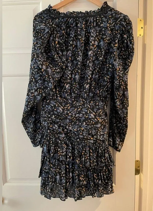 Ulla Johnson Blue and Champagne Dress - Image 2