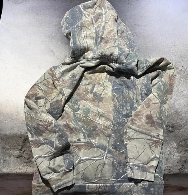 Guide Series Small Gander Mountain camo hoodie - green and brown streetwear sweatshirt #camo #305 - Image 2