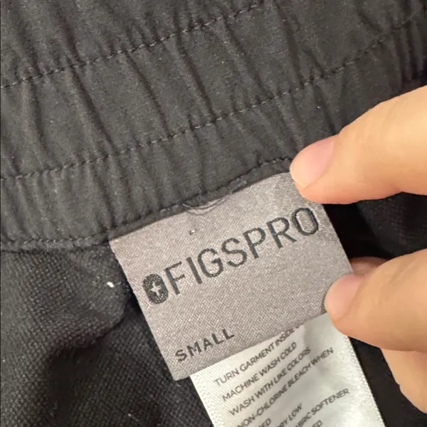 Figs Figspro Skinny Zip Fly ScrubTrouser Womens Black Scrub Pants Work size S - Image 10