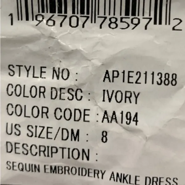 NWT Adrianna Papell Embroidered Beaded-Strap Sheath Dress‎ Sz 8 - Image 5