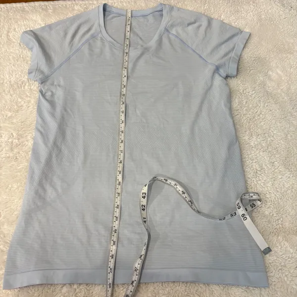 Lululemon Womens Swiftly Tech 12 Blue Athletic Top Workout Preppy Yoga Pilates - Image 5
