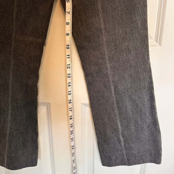 RAG & BONE luxury corpcore minimalist High Waist Flare Jeans black goth Size 26 - Image 5