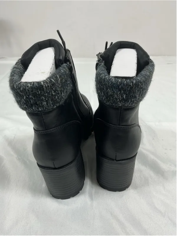 Womans New Bamboo Chief 18 Platform Ankle Boots Size 9 Black - Image 4