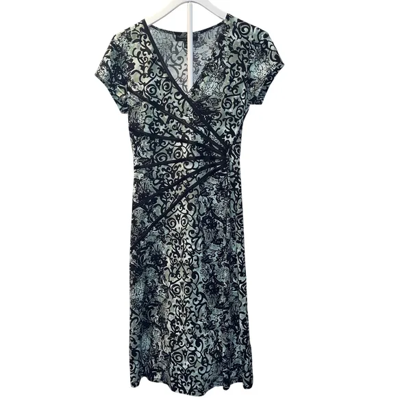 Connected Apparel Women's Dress Knee Length Elegant Office Work Cocktail Dress - Image 2
