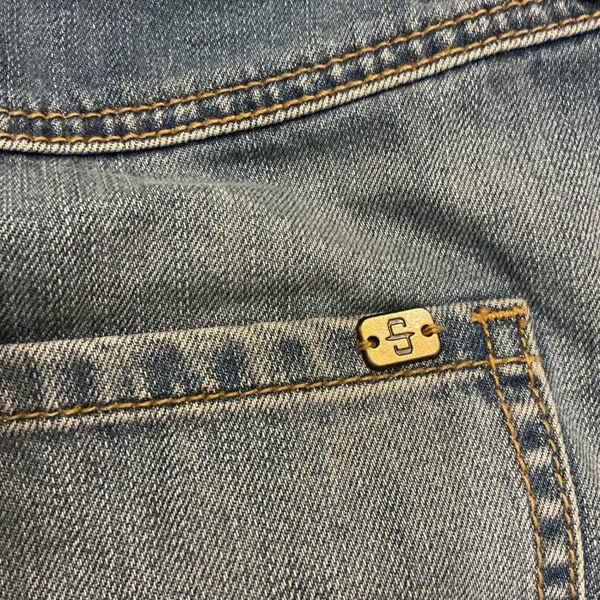 Stetson Denim Skirt Blue Embroidered Fringed Hem‎ Size 2 - Image 7