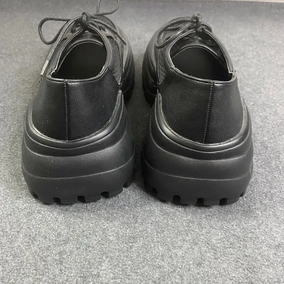 Lady Go Diva Platform Oxfords‎ Shoes Womens Lug Sole Mesh Chunky Black Sz 7 NWOT - Image 4