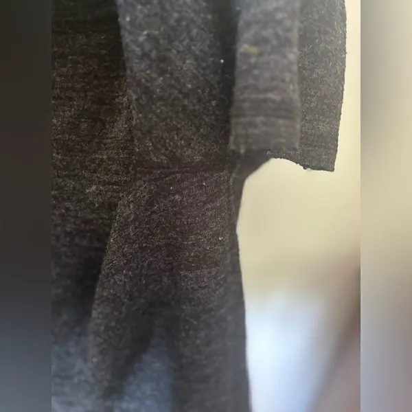 Abercrombie & Fitch Turtleneck Top Back Button Detail Small Dark Gray Vintage - Image 7