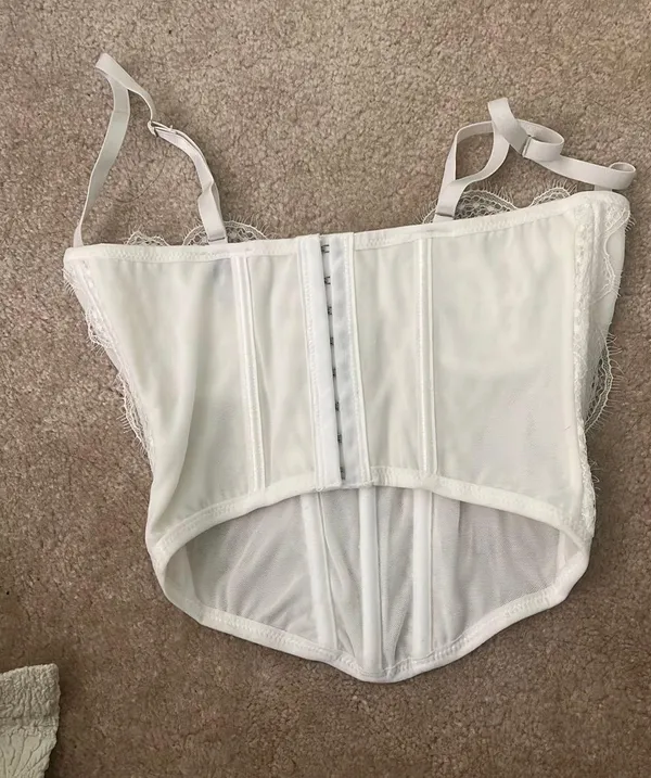 PacSun White Lace Corset - Image 2