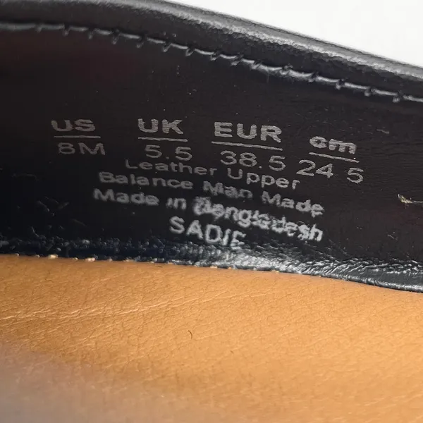 Zodiac‎ Womens US 8 Sadie Slip On Ballet Flats Black Leather Classic Casual - Image 7