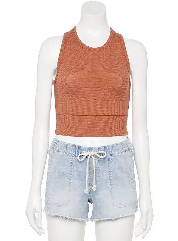 SO Kohls Flare Pants and Tank Top Waffle Knit Set - Image 3