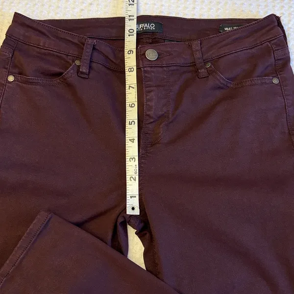 Buffalo David Bitton VALE Women's Size 6 Dark Burgundy Oxblood Skinny Jeans - Image 13