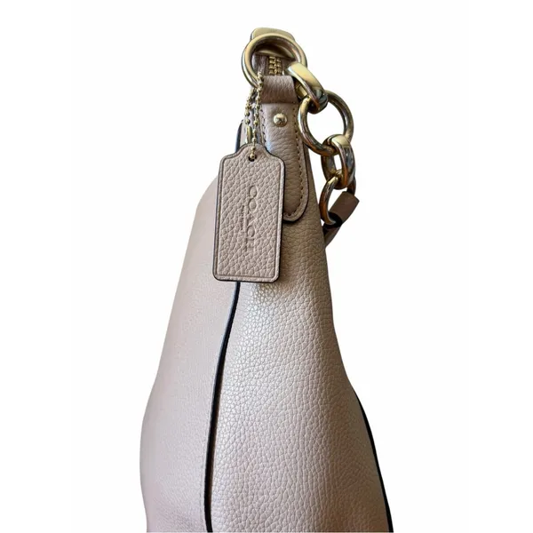 Coach Chelsea Hobo 32 Beechwood Pebbled Leather Shoulder Crossbody Bag - Image 8
